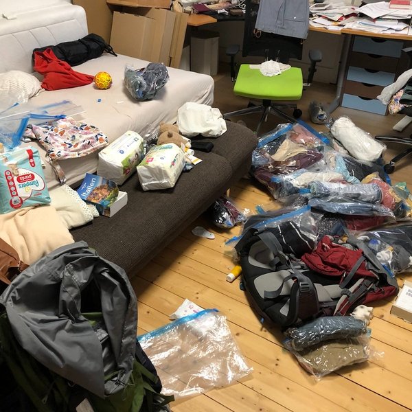 Chaos beim Packen